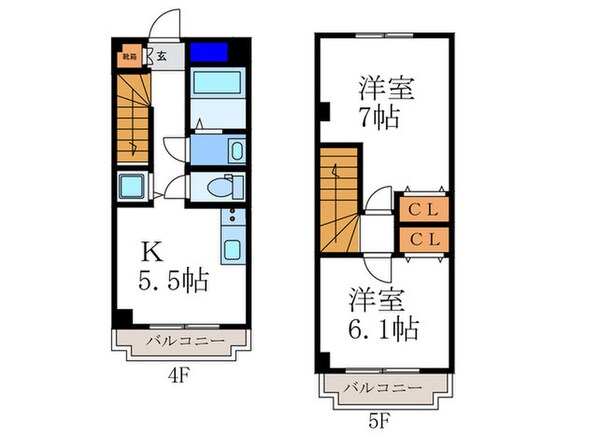 マンションプルミエ－ルの物件間取画像